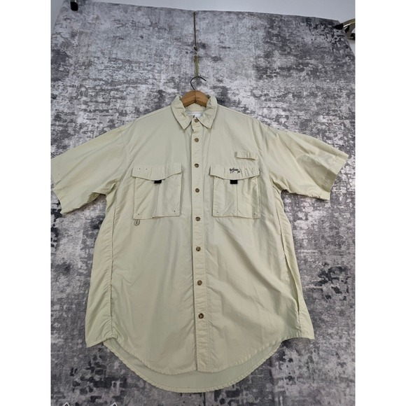 Guy Harvey Other - Aftco Guy Harvey Bluewater Men L Vented Fishing Shirt PFG style Tan Gorpcore